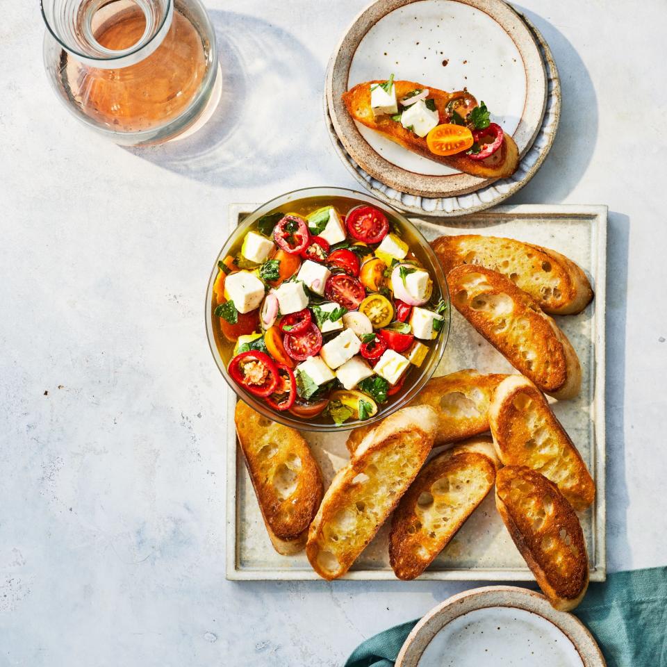 Marinated Feta With Cherry Tomatoes