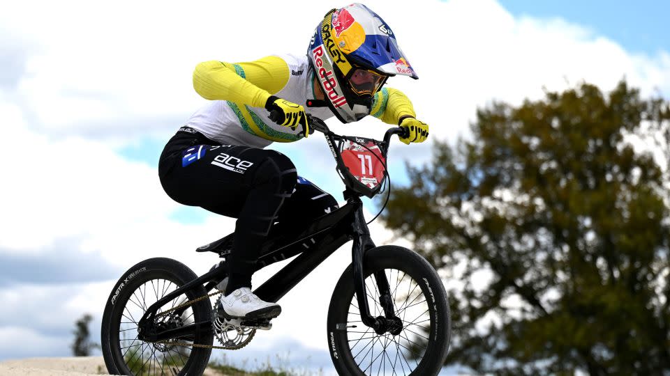 Sakakibara was a very promising BMX racer before the Tokyo Games. - Hannah Peters/Getty Images