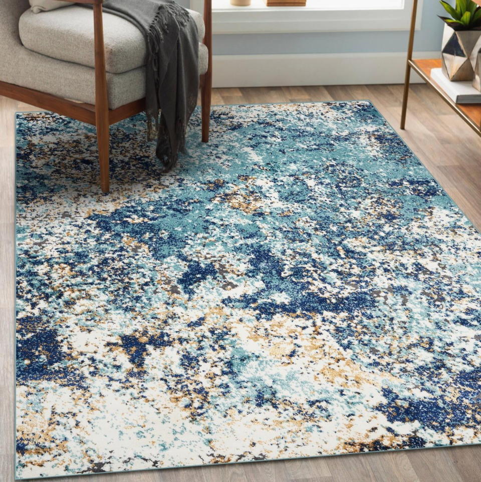 <p><a href="https://go.redirectingat.com?id=74968X1596630&url=https%3A%2F%2Fwww.walmart.com%2Fip%2FLuxe-Weavers-Modern-Abstract-Area-Rug-Blue-8x10%2F634002242&sref=https%3A%2F%2Fwww.goodhousekeeping.com%2Fhome-products%2Fg44593527%2Fbest-rugs-walmart%2F" rel="nofollow noopener" target="_blank" data-ylk="slk:Shop Now;elm:context_link;itc:0;sec:content-canvas" class="link ">Shop Now</a></p><p>Modern Abstract Area Rug</p><p>$170.00</p><p>walmart.com</p>