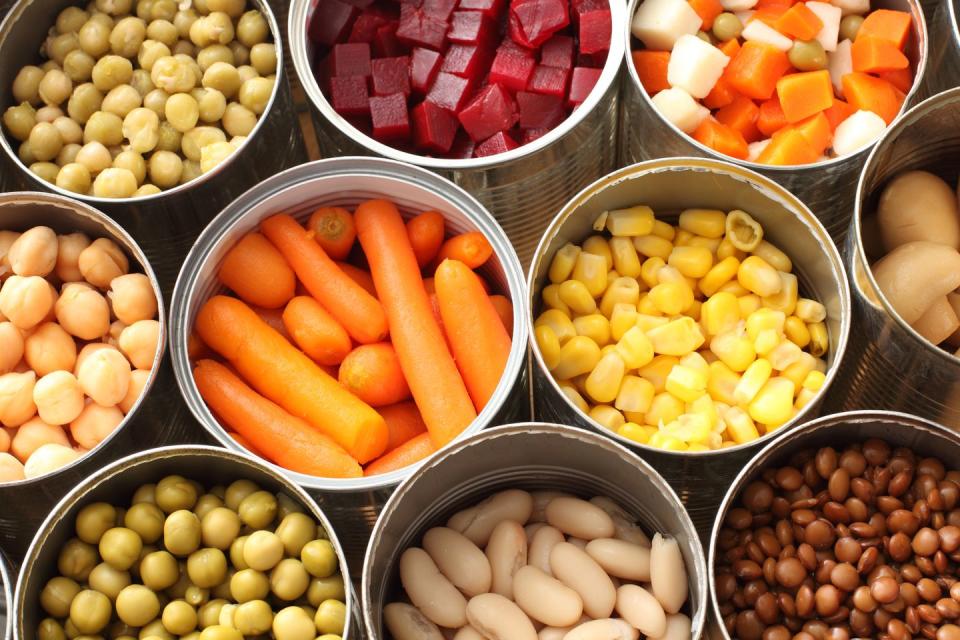 Canned vegetables