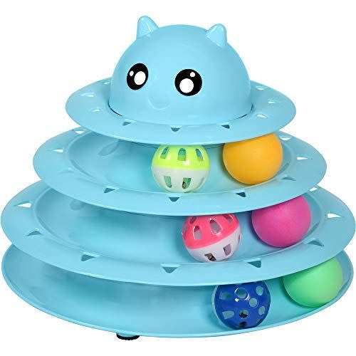 9) Three-Level Roller Cat Toy