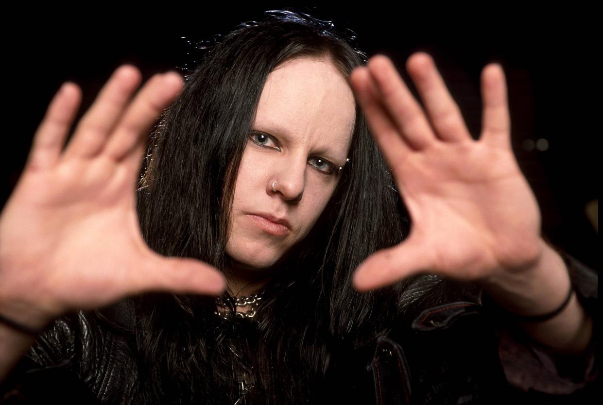 Joey Jordison of Murderdolls poses for a studio portrait on 28th January 2003 in Melbourne Australia.