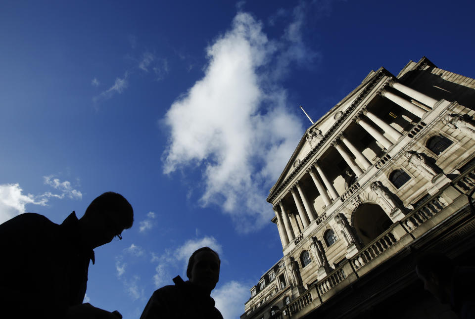 Bank of England in the City of London. Photo: Luke MacGregor/Reuters