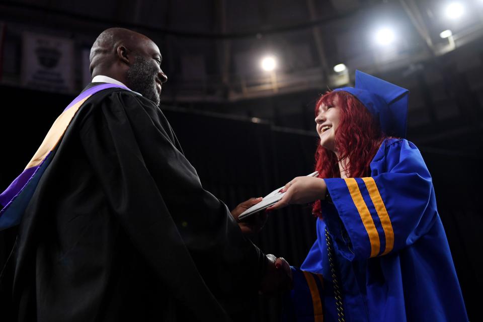 Travelers Rest High School held the Class of 2024 commencement exercise at Bon Secours Wellness Arena on Thursday, May 23, 2024.