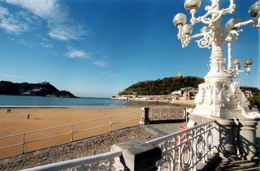 The beach at San Sebastian, Spain. A galaxy of stars including John Travolta and Ewan McGregor will flock to the San Sebastian film festival which gets under way Friday in the northern Spanish coastal city