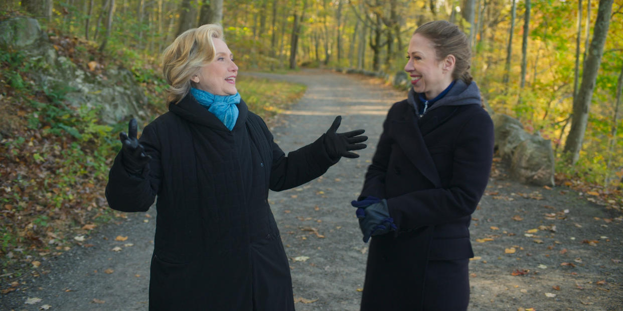 Hillary and Chelsea Clinton in their new docuseries 'Gutsy' (Photo: Apple TV)