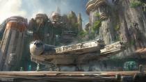 <p>In addition to the <i>Falcon</i> simulator, the land will have a life-size version of the ship to explore. (Credit: Disney Parks/Lucasfilm) </p>