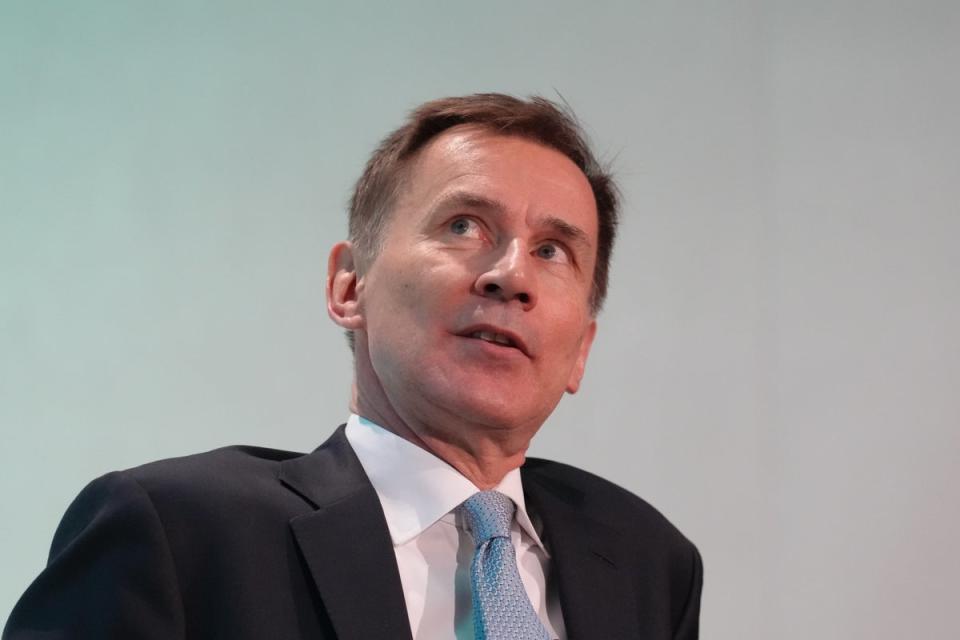 Chancellor Jeremy Hunt said he ‘won’t take risks’ with the UK economy (PA Wire)