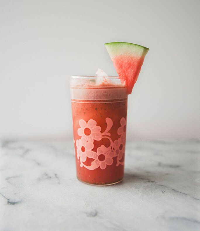 Spicy Watermelon Mint Agua Fresca mocktail recipe