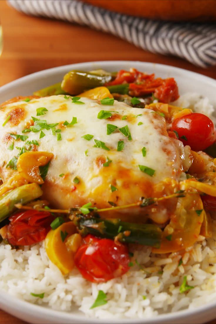 Cheesy Primavera Chicken