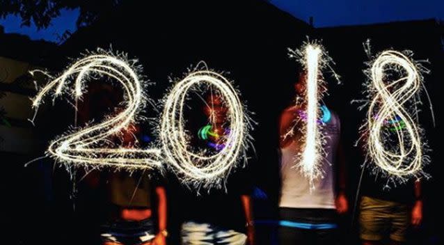 Revellers in Sydney's Coogee perfected their sparkler game. Source: Instagram/ militaryfitsquad