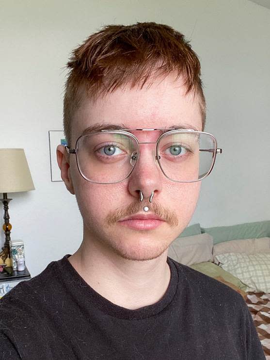 August Dekker, a 28-year-old transgender man from Hernando County, is a plaintiff in a lawsuit challenging Florida's Medicaid exclusion of gender-affirming care.