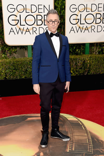 Alan Cumming in Kenneth Cole at the 73rd Golden Globe Awards.