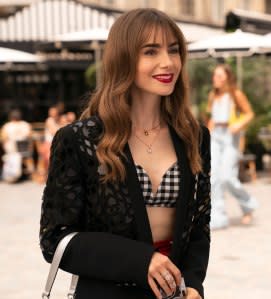 New Season, New 'Do! Emily in Paris Gets Bangs bra top