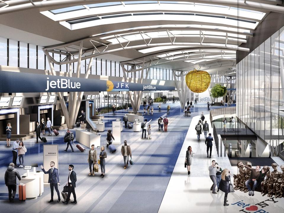 Rendering of JetBlue's new T6 at JFK.