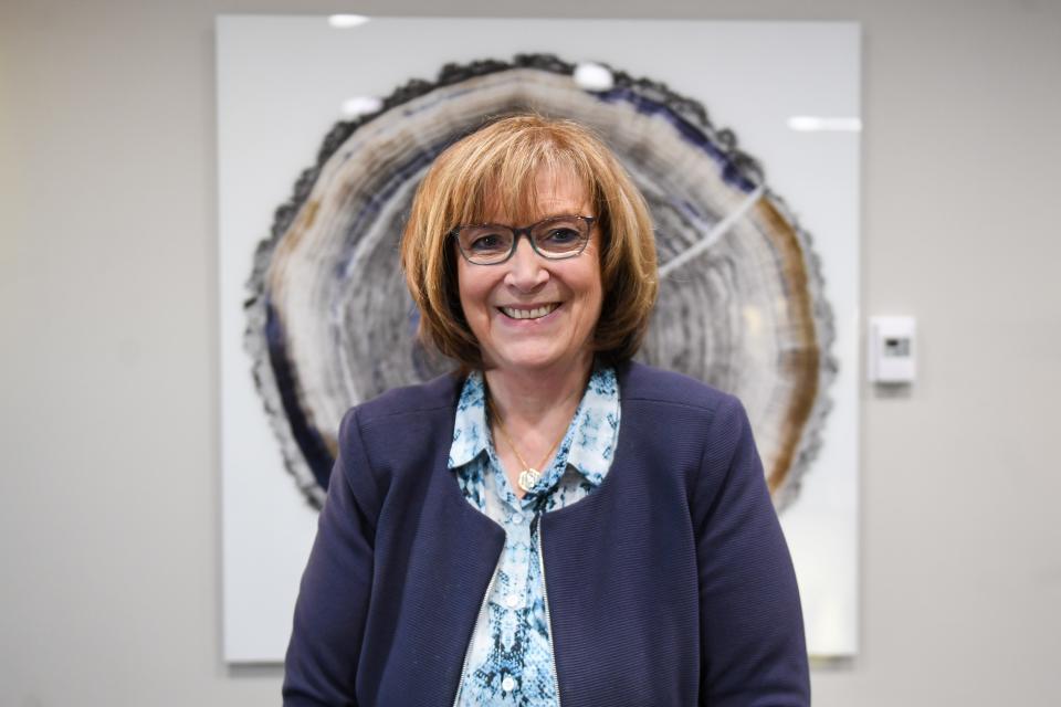 USA Today’s South Dakota Woman of the Year honoree, José-Marie Griffiths poses for a portrait on Tuesday, Jan. 16, 2024 at Dakota State University in Madison, South Dakota.