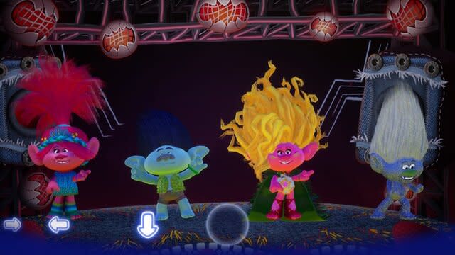 A still image from the Dreamworks Trolls Remix Rescue game.