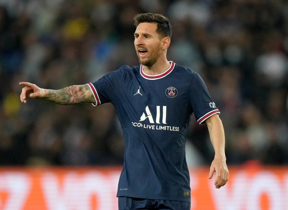 PSG’s Lionel Messi could be in action against City (Francois Mori/AP/PA) (AP)