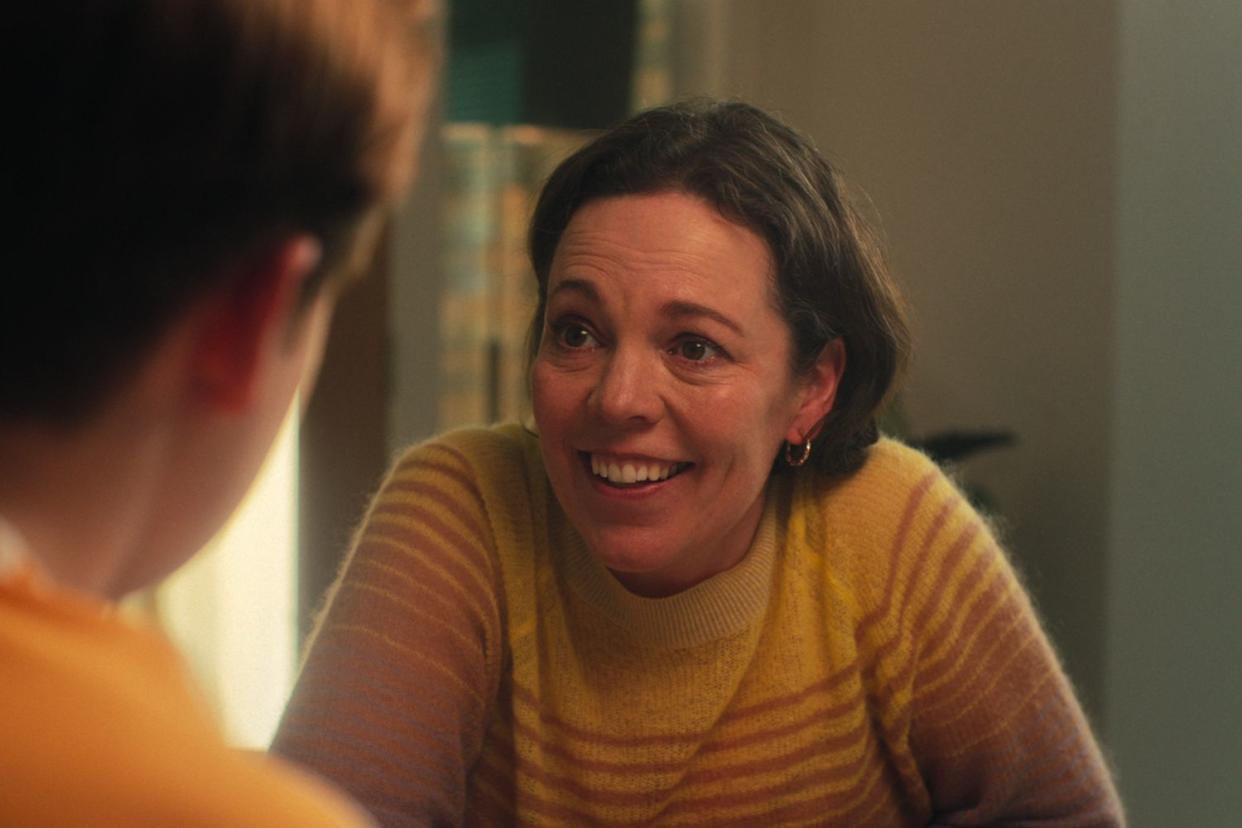 <p>Netflix</p> Olivia Colman on 