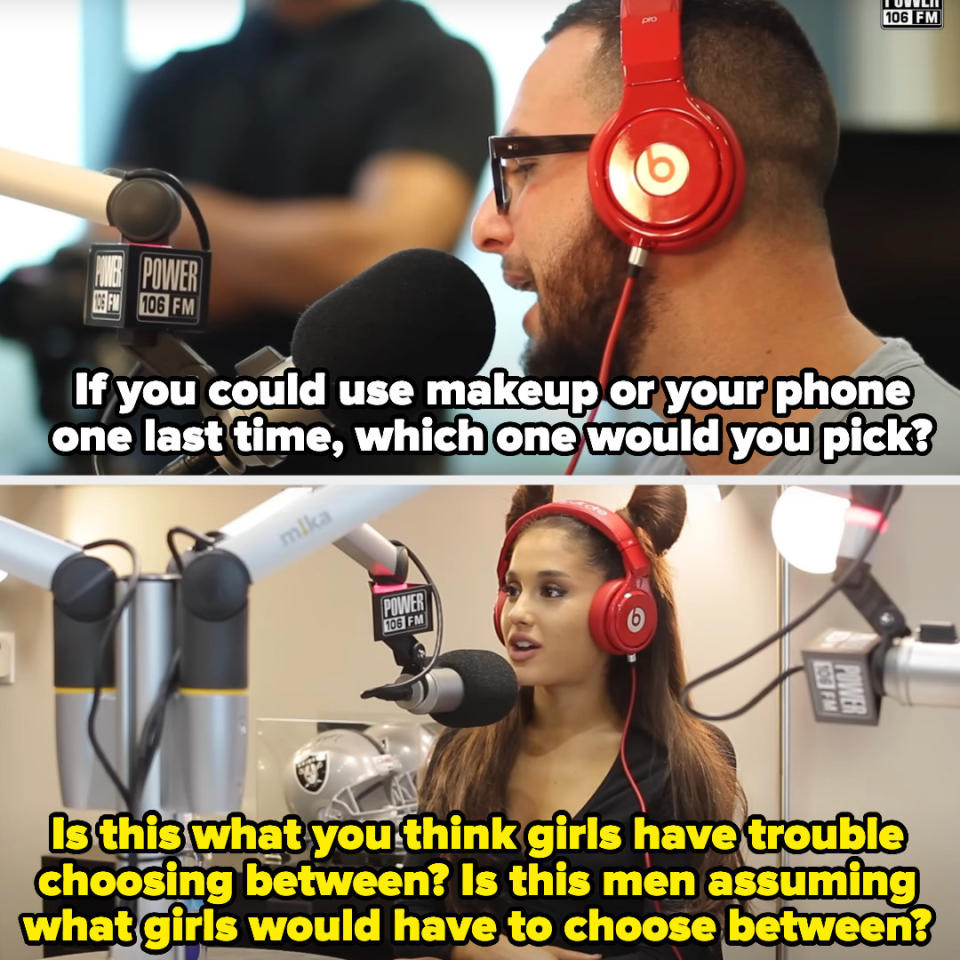 "Is this men assuming what girls would have to choose between?"