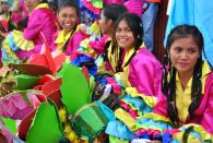 Dancers waiting for their turn to perform. (Photo by Gael Hilotin)