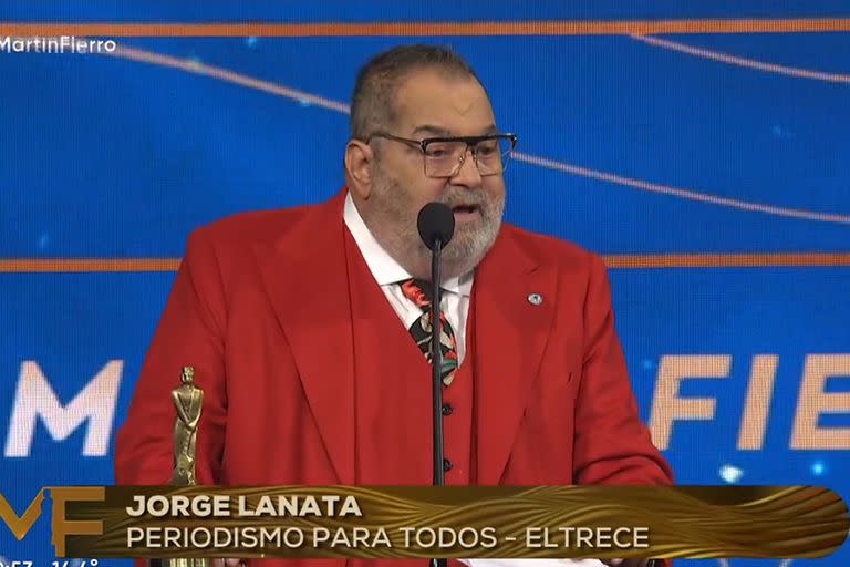 Jorge Lanata ganó el premio a la mejor Labor periodística masculina por su programa Periodismo para todos