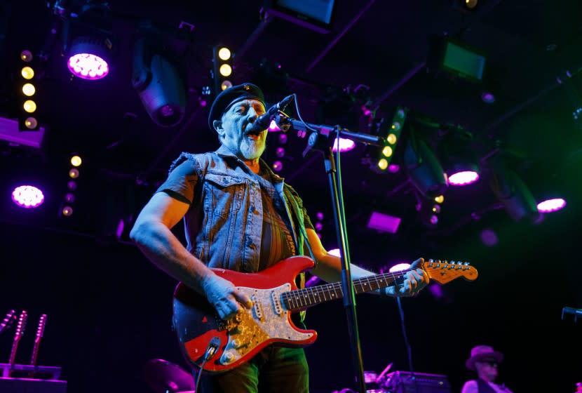 Singer and guitarist Richard Thompson performs at The Teragram Ballroom on Tuesday, February 19, 2019 in Los Angeles, Calif. (Patrick T. Fallon/ For The Los Angeles Times)