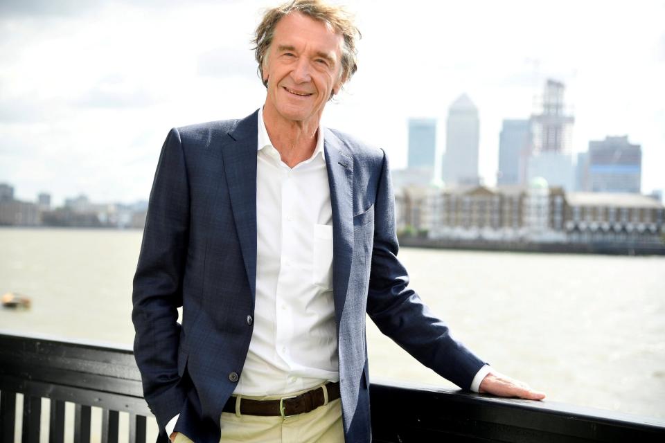 Sir Jim Ratcliffe has a net worth of £21.05billion according to The Sunday Times