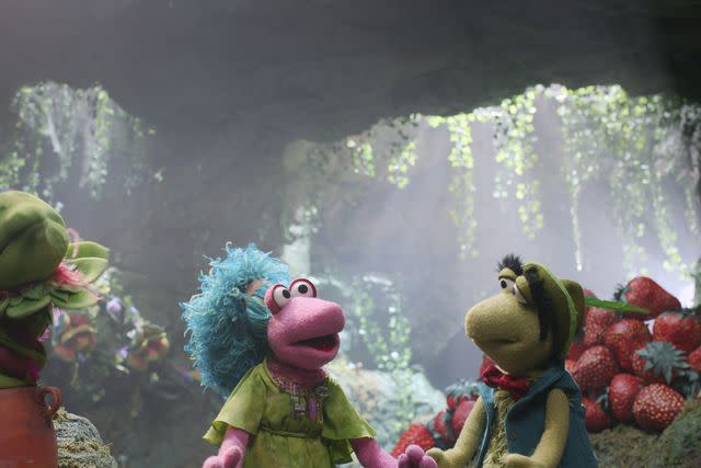 <p>Apple TV+</p> Pryce and Mokey on 'Fraggle Rock: Back to the Rock'