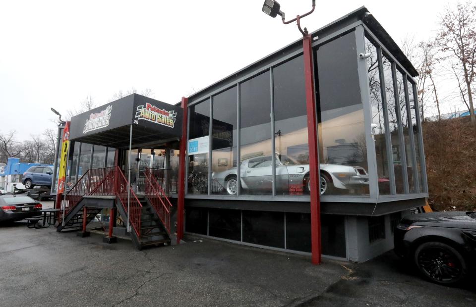 Site of the future Treehouse Cannabis Limited in Nyack Feb. 2, 2024. Seth Marks owns the building, where he currently runs Palisades Auto Sales.