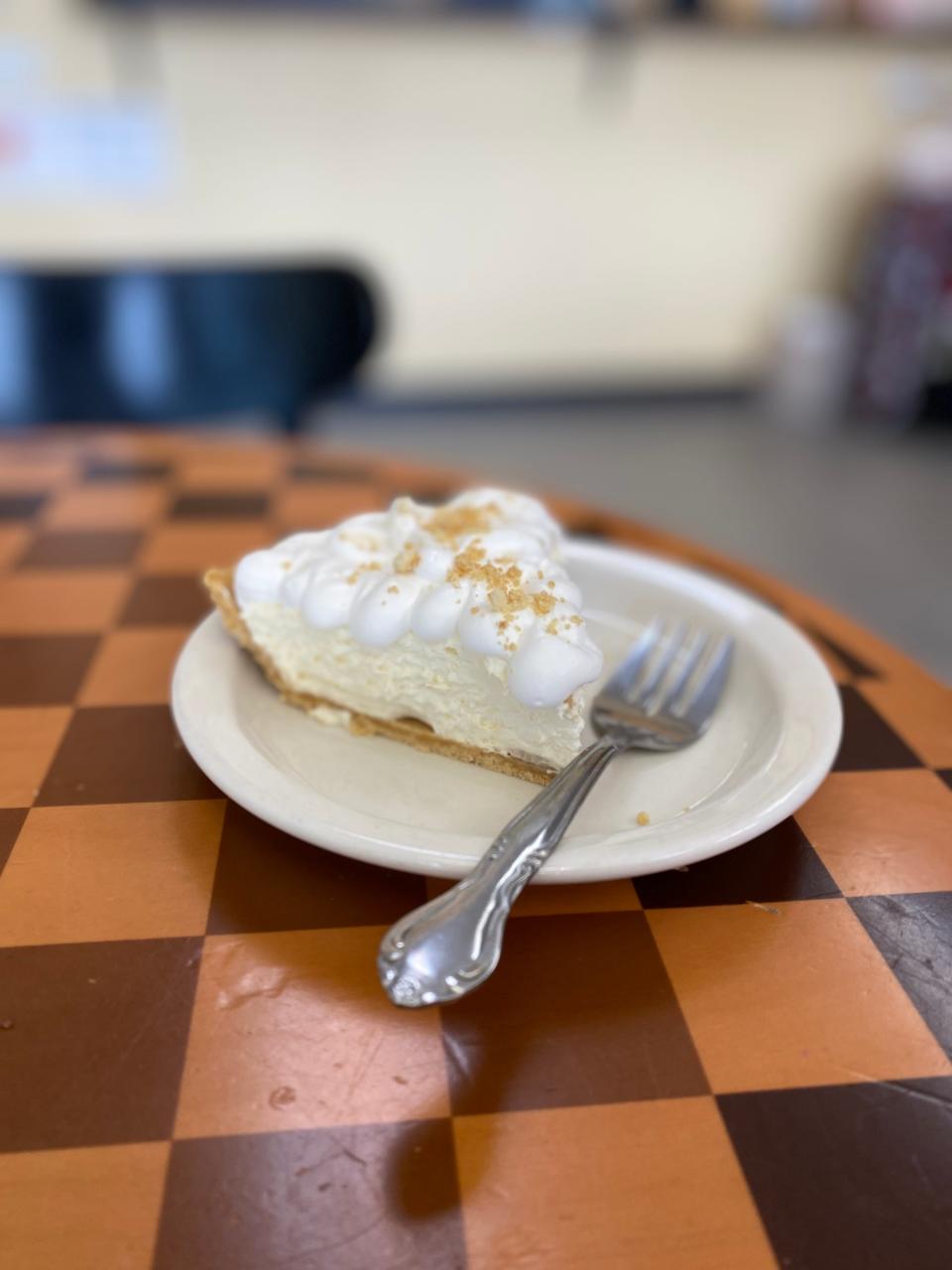 A slice of "Ape Wild" Banana Cream Pie at The Pie Folks bakery in Cordova, TN.