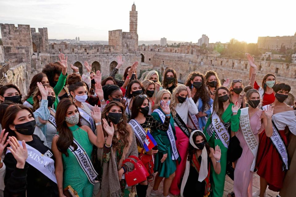 Miss Universe 2021 contestants in Israel