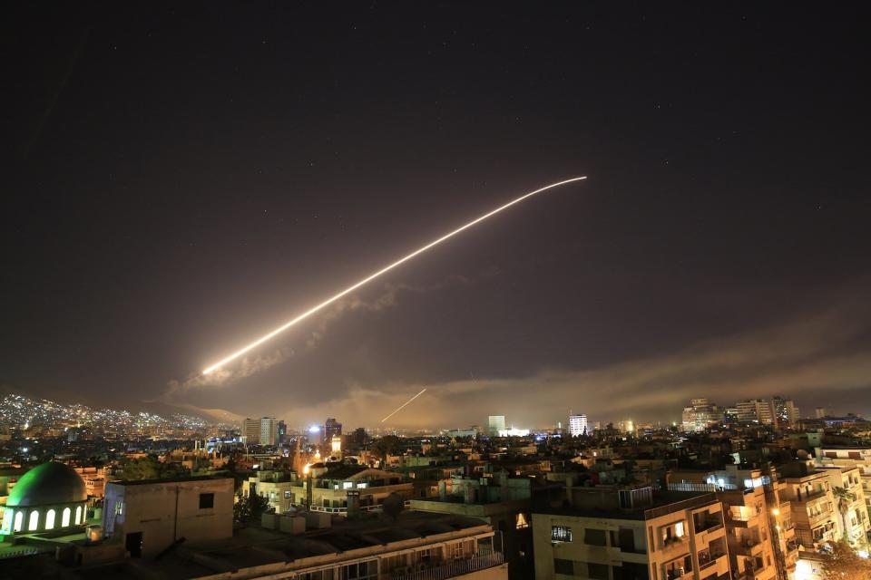 Syria Air Strike Damascus