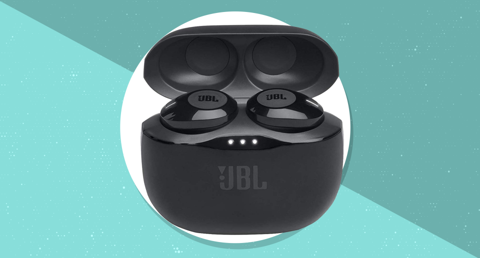 Amazon just knocked nearly 60 percent off the JBL Tune wireless earbuds. (Photo: Amazon)