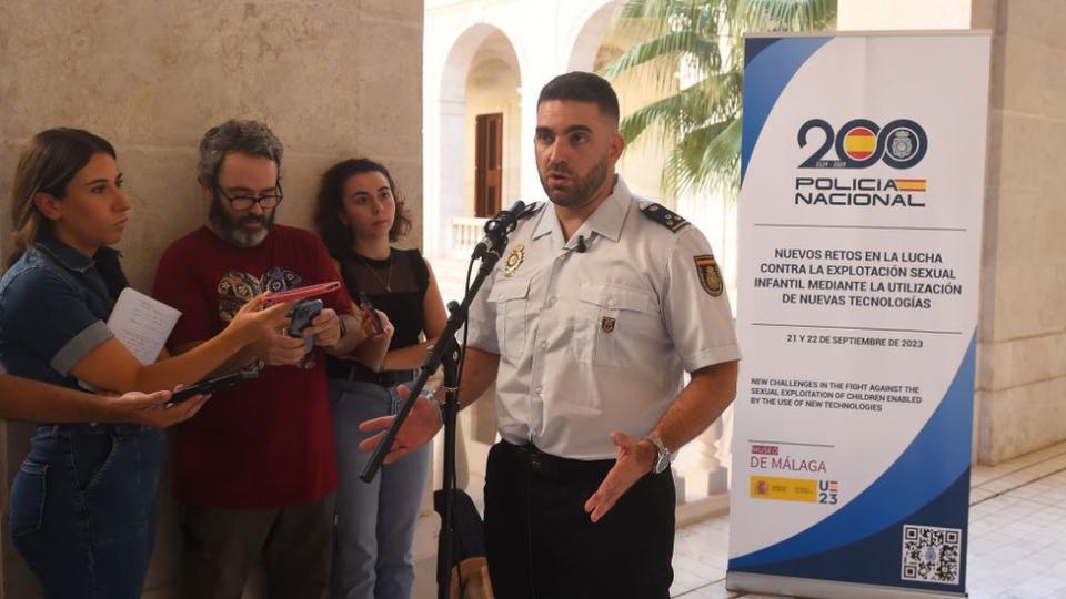 Spanish police press conference