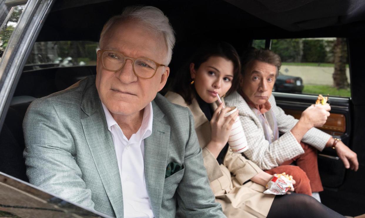 <span>‘A cosier approach to crime’ … Steve Martin, Selena Gomez, Martin Short.</span><span>Photograph: Eric McCandless/Disney</span>