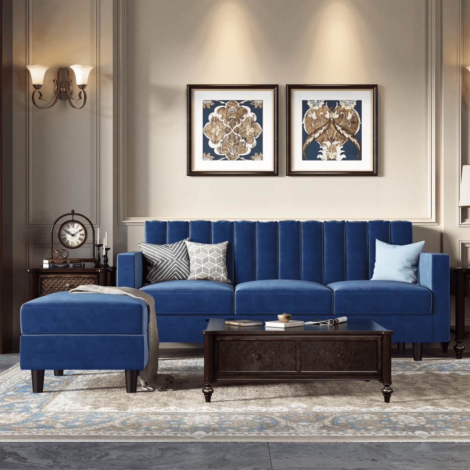 <p><a href="https://go.redirectingat.com?id=74968X1596630&url=https%3A%2F%2Fwww.walmart.com%2Fip%2FHONBAY-Contemporary-Velvet-Sectional-Sofa-Couch-for-Living-Room-Furniture-Sets-in-Navy-Blue%2F1674644599&sref=https%3A%2F%2Fwww.womansday.com%2Fhome%2Fdecorating%2Fg43979082%2Fbest-couches-on-walmart%2F" rel="nofollow noopener" target="_blank" data-ylk="slk:Shop Now;elm:context_link;itc:0;sec:content-canvas" class="link ">Shop Now</a></p><p>Contemporary Velvet Sofa </p><p>$499.99</p><p>walmart.com</p>