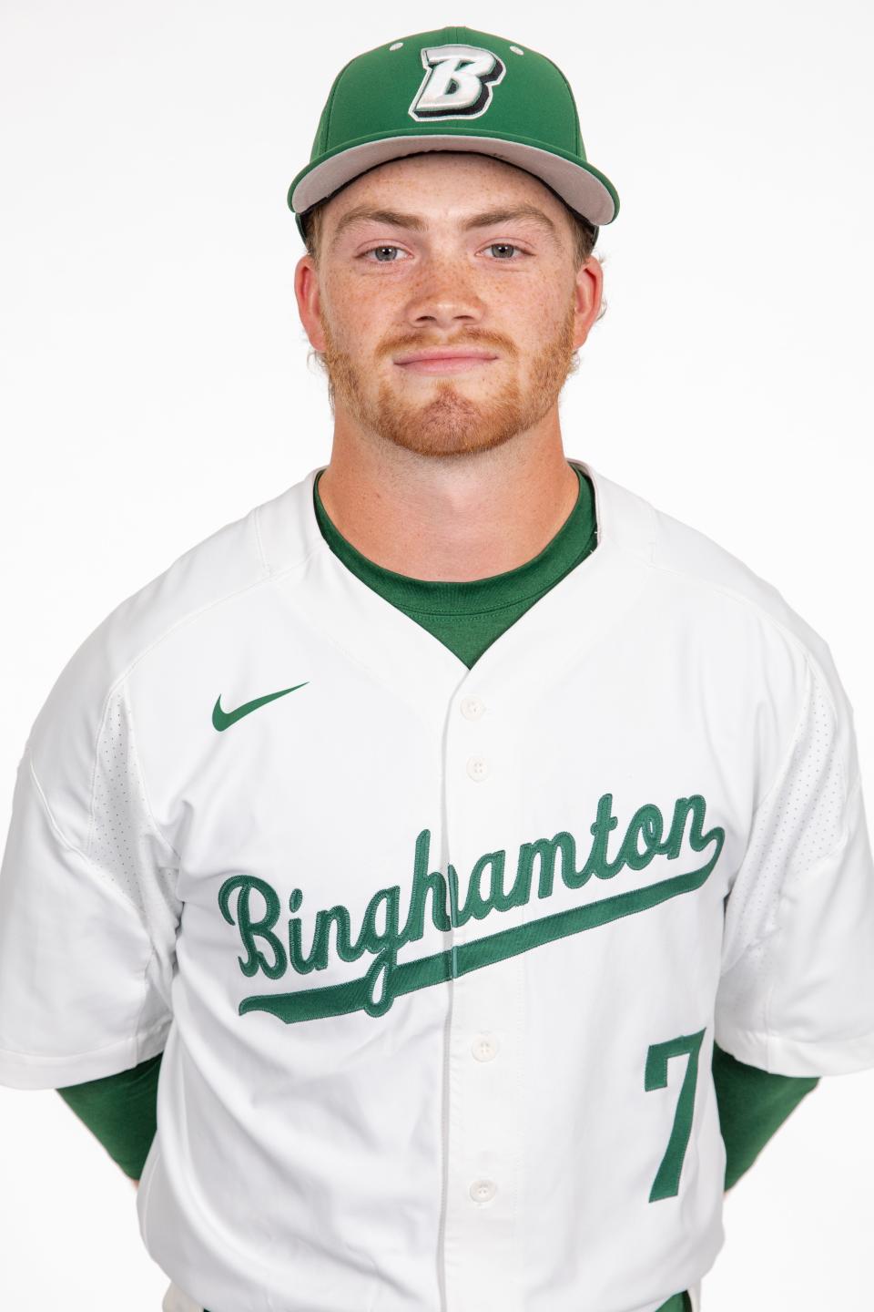 Logan Haskell, Susquehanna Valley grad/BU outfielder.