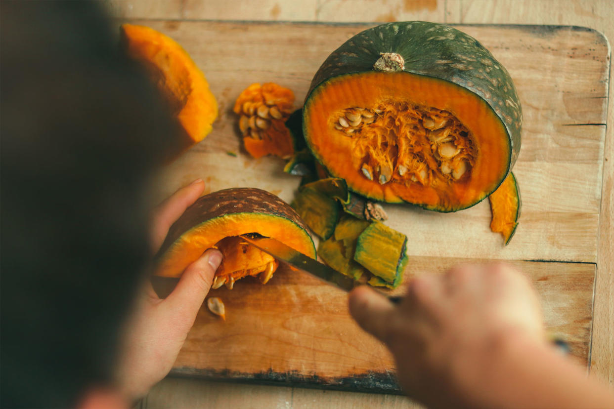 Cutting up a Kabocha Getty Images/Kristina Vianello