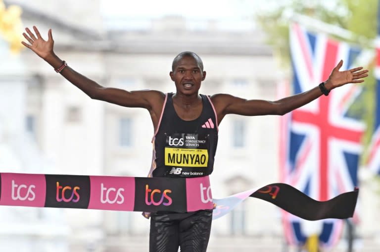 Alexander Mutiso Munyao won his first major marathon in Lond at the age of 27 (JUSTIN TALLIS)