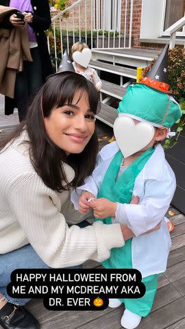 Lea Michele/instagram Lea Michele with son Ever last Halloween
