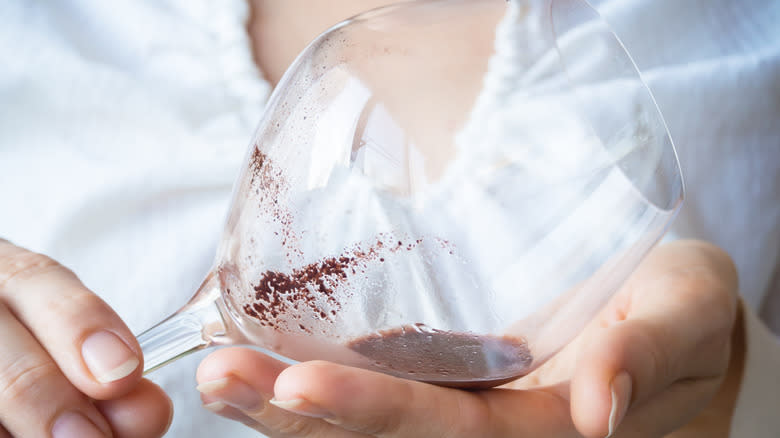 wine with sediment
