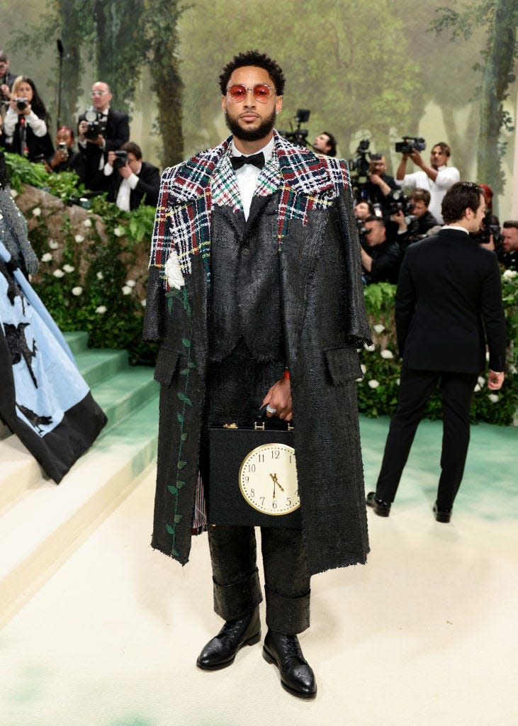 Ben Simmons attends the 2024 Met Gala.