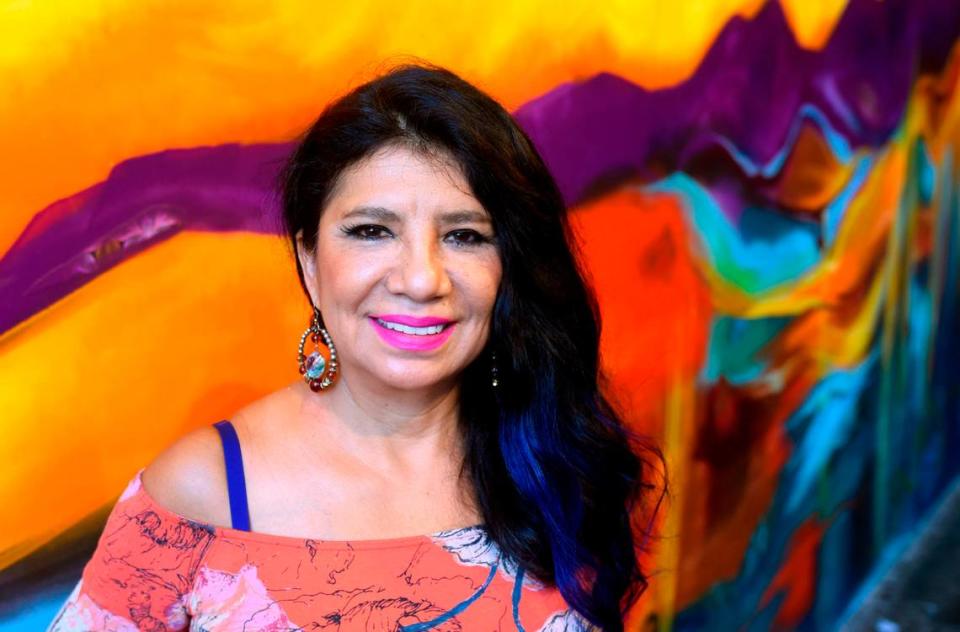 Rosalia Torres-Weiner owns Red Calaca mobile art studio, a 24-foot truck she uses to connect people with art in underserved areas in Charlotte.