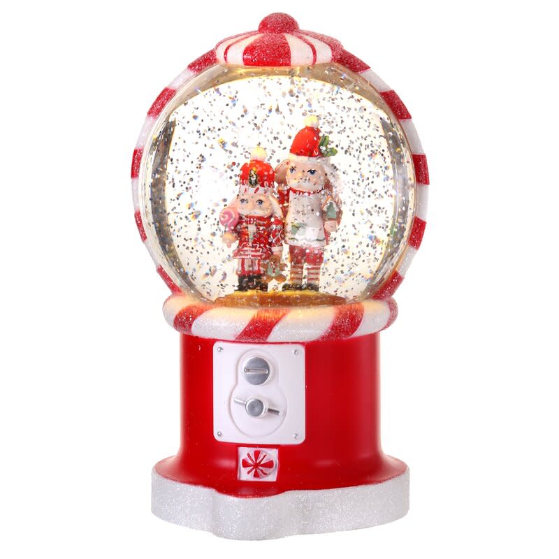 LED Nutcracker Gumball Water Globe. Image via Wayfair.