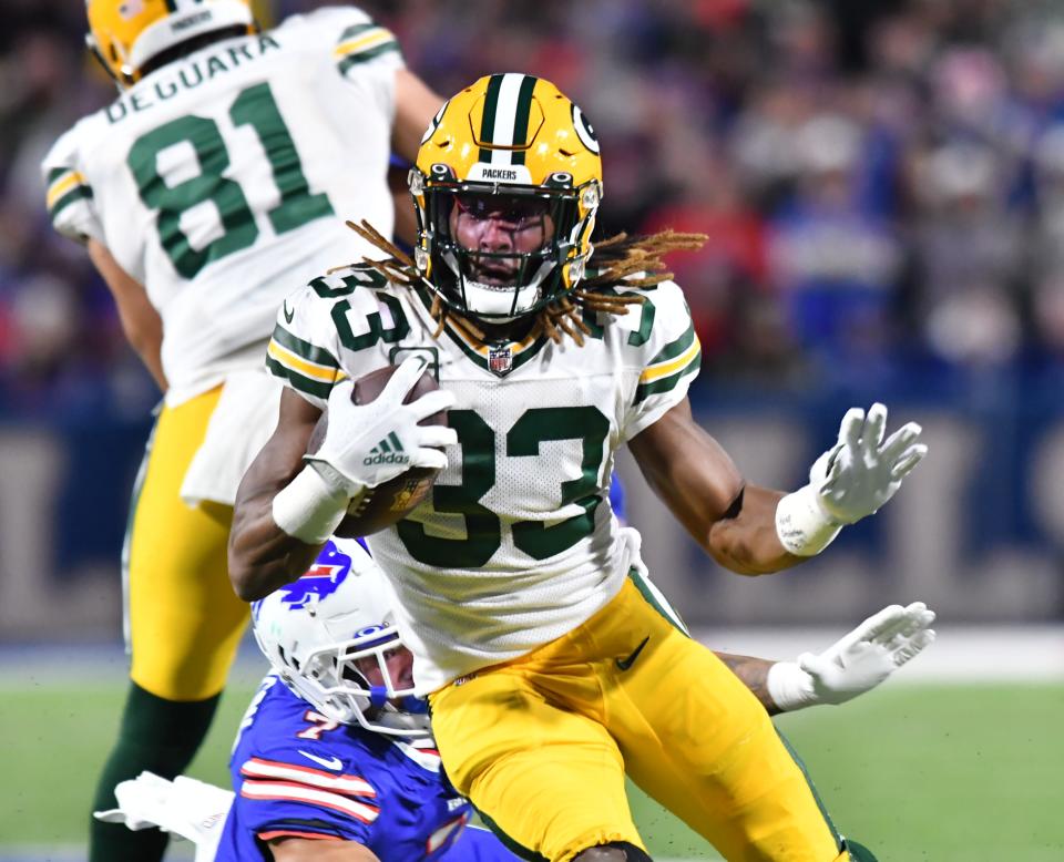 Aaron Jones and the Green Bay Packers are favored against the Detroit Lions in NFL Week 9.