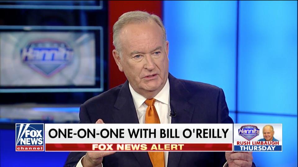 Last month, Bill O&rsquo;Reilly returned to Fox News to be a guest on Sean Hannity's show.&nbsp; (Photo: Fox News)