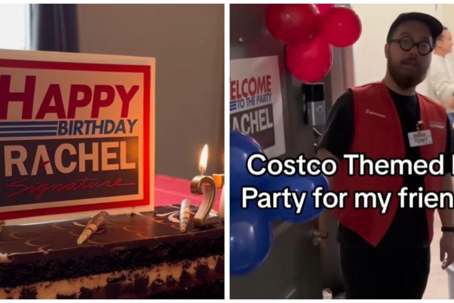 Realizan fiesta de cumpleaños con temática de Costco 