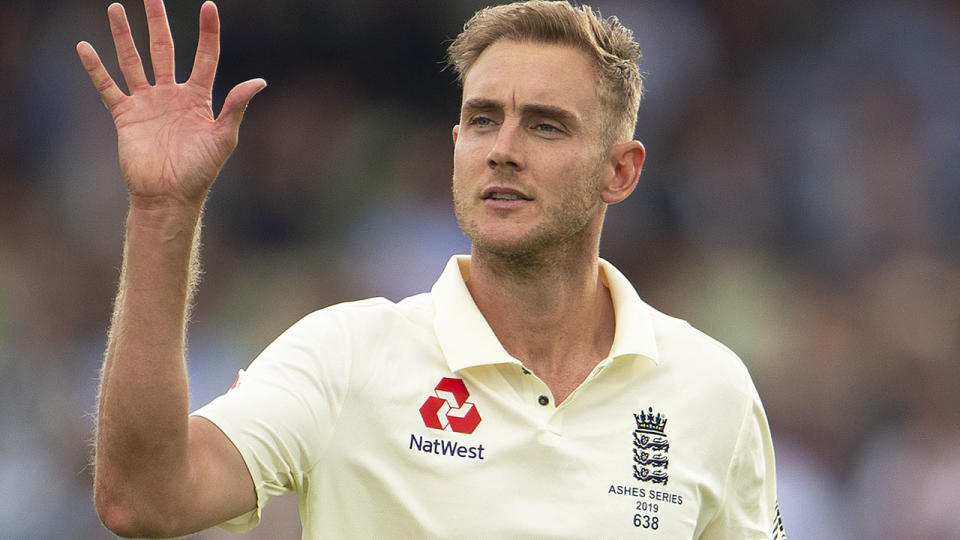 Stuart Broad during the first Ashes Test Match between England and Australia at Edgbaston. (Photo by Visionhaus)
