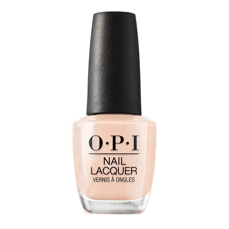 <p><strong>OPI</strong></p><p>amazon.com</p><p><strong>$11.49</strong></p><p><a href="https://www.amazon.com/dp/B004223VIK?tag=syn-yahoo-20&ascsubtag=%5Bartid%7C10055.g.3236%5Bsrc%7Cyahoo-us" rel="nofollow noopener" target="_blank" data-ylk="slk:Shop Now" class="link ">Shop Now</a></p><p>There are few things better than a nude nail polish. This <strong>balanced blend of light pink, peach and beige shades </strong>is a can't-go-wrong classic for all skin tones.</p>